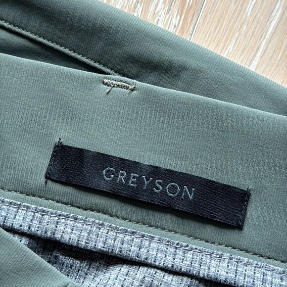 Greyson Men's Montauk Sport Tailored Performance Trouser 40x32 Teal Grey - Picture 12 of 14